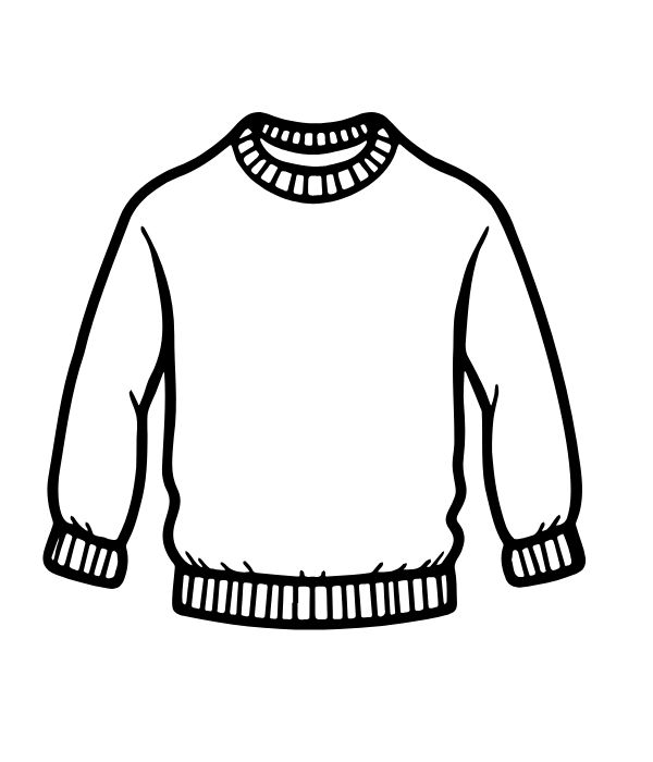 tranh tô màu quần áo mùa đông 26