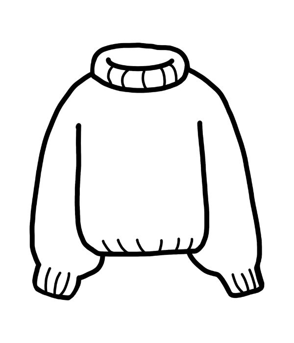tranh tô màu quần áo mùa đông 29