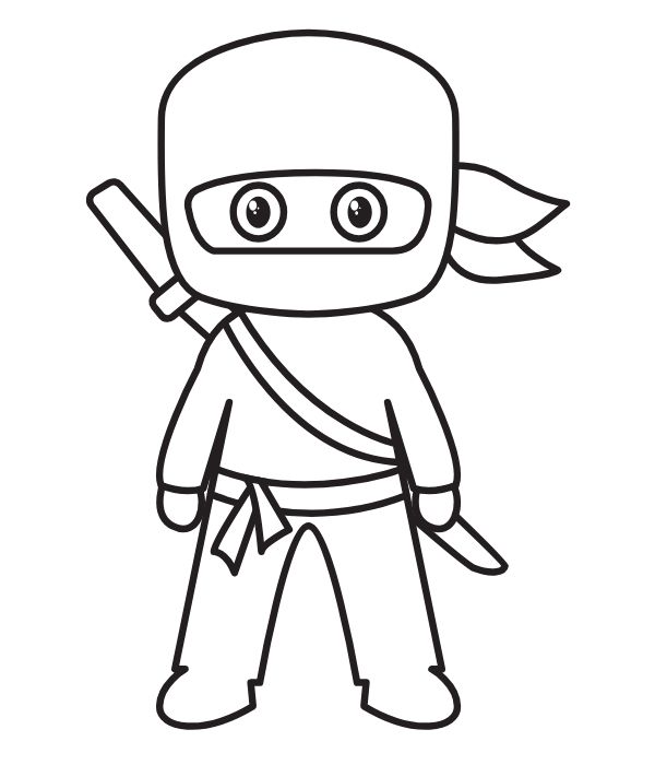 tranh tô màu siêu nhân ninja