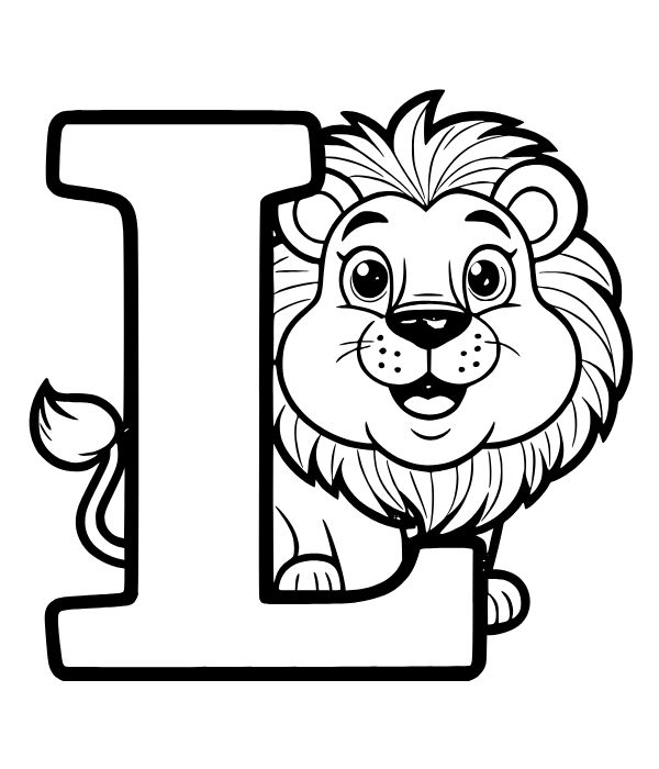 tranh tô màu sư tử 10
