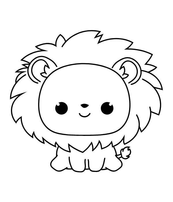 tranh tô màu sư tử 11