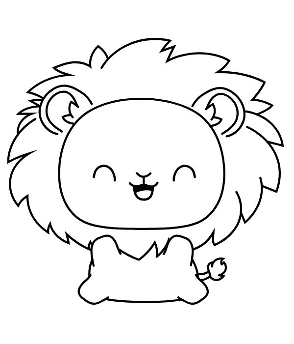 tranh tô màu sư tử 16