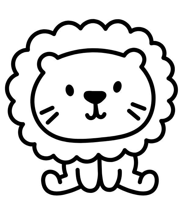 tranh tô màu sư tử 20