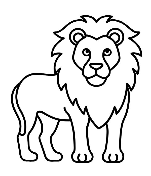 tranh tô màu sư tử 21
