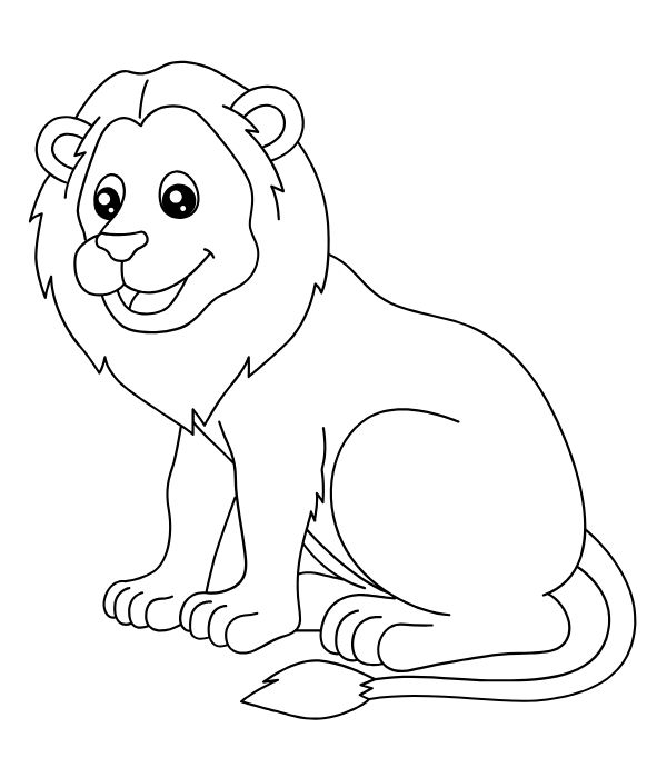 tranh tô màu sư tử 22
