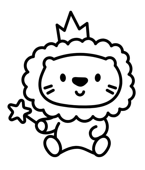 tranh tô màu sư tử 23