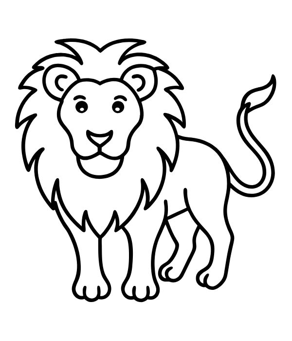 tranh tô màu sư tử 24