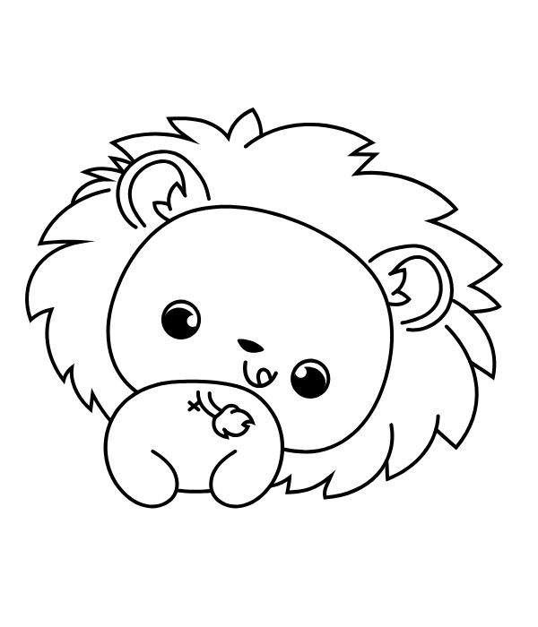 tranh tô màu sư tử 28