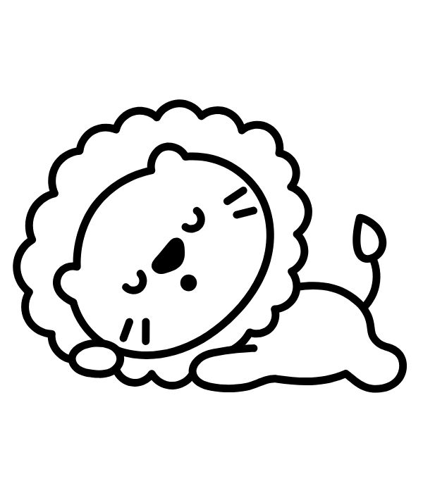 tranh tô màu sư tử 29