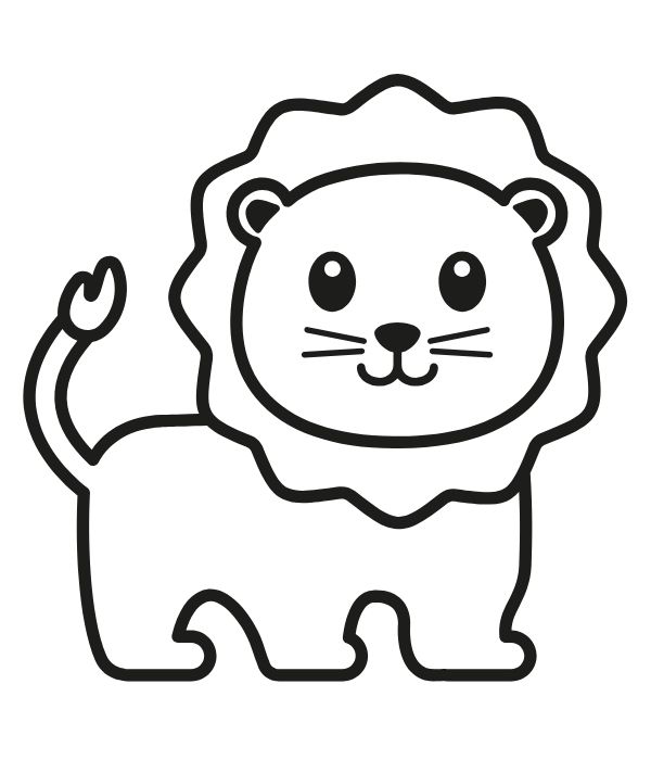 tranh tô màu sư tử 3