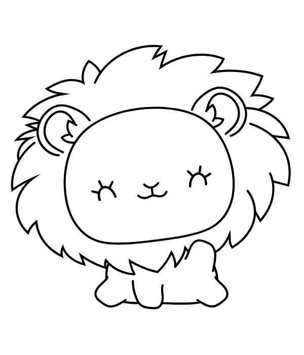 tranh tô màu sư tử 30