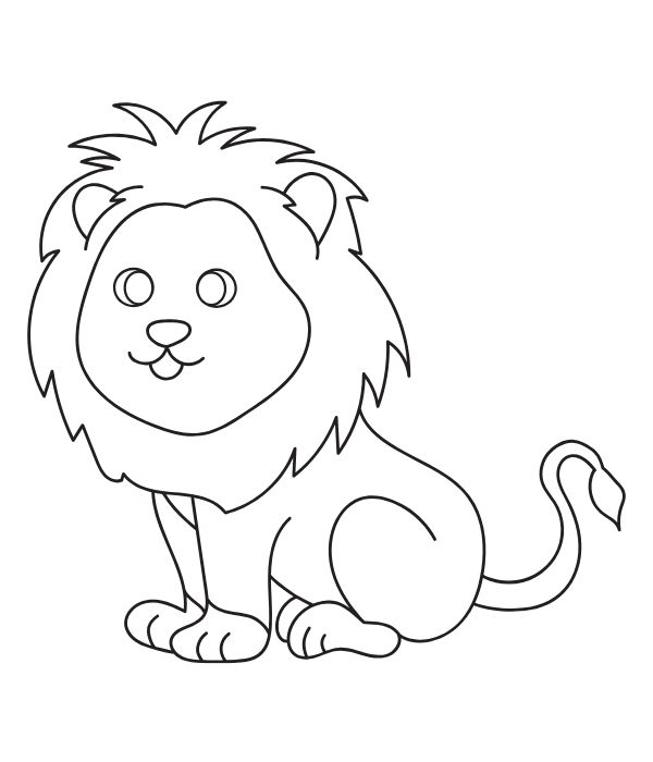 tranh tô màu sư tử 33