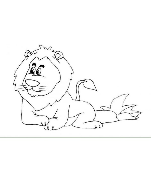 tranh tô màu sư tử 34