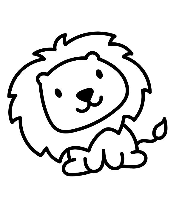 tranh tô màu sư tử 35