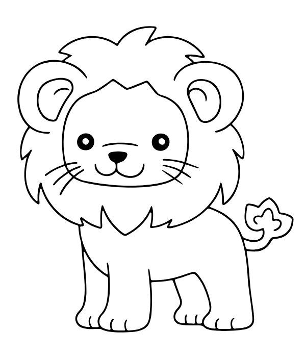 tranh tô màu sư tử 6