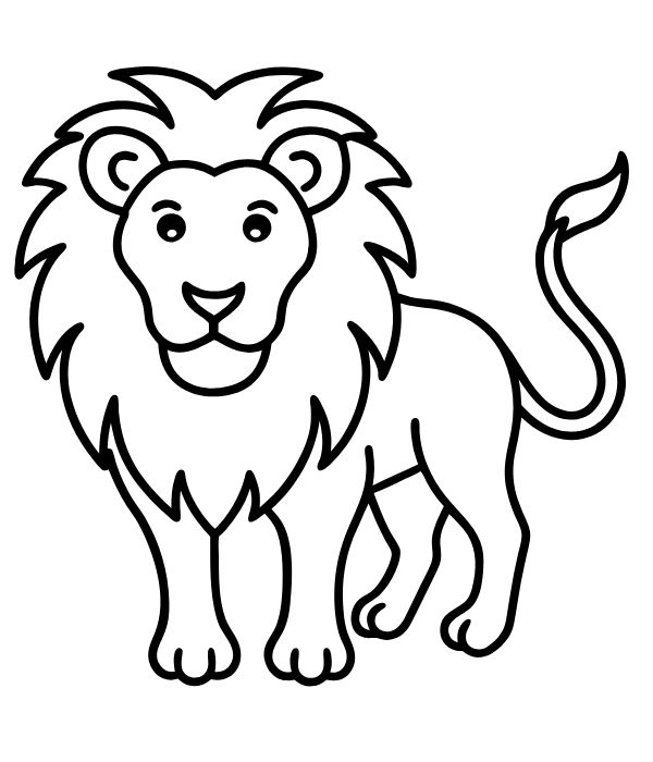 tranh tô màu sư tử 9