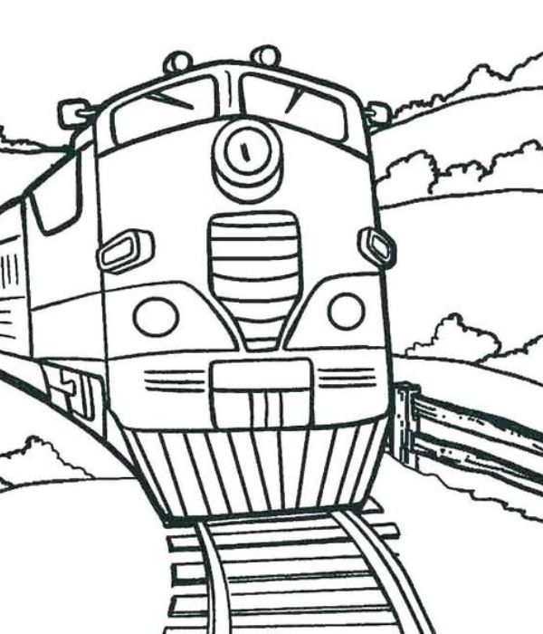 tranh tô màu tàu hỏa 10