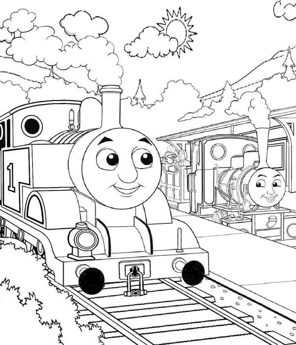 tranh tô màu tàu hỏa 13