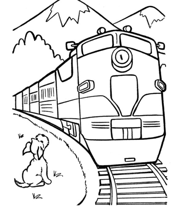tranh tô màu tàu hỏa 15
