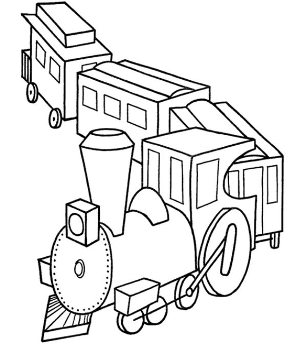 tranh tô màu tàu hỏa 16