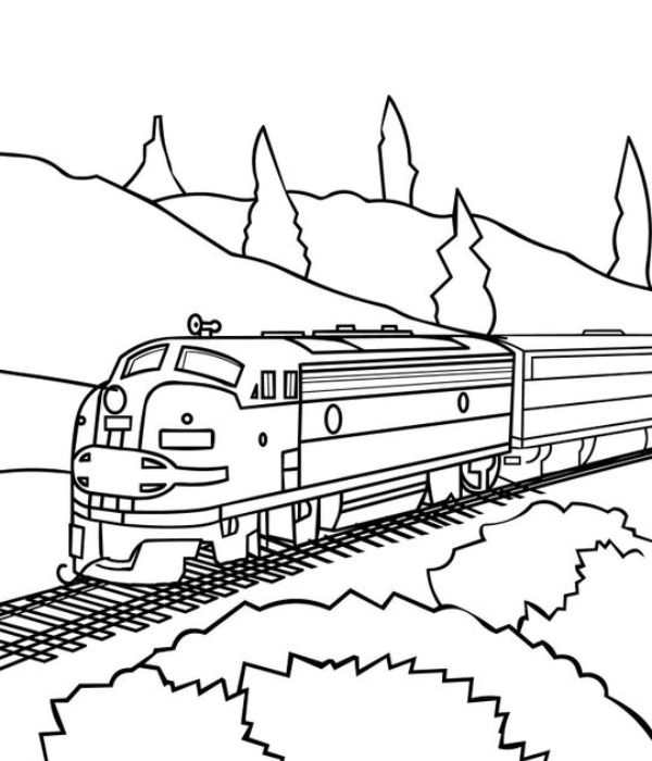 tranh tô màu tàu hỏa 24