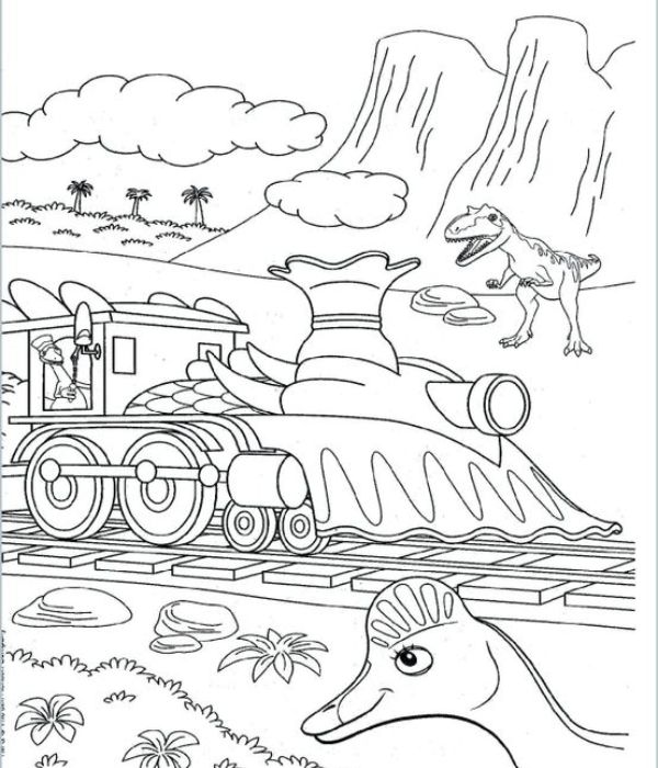 tranh tô màu tàu hỏa 25