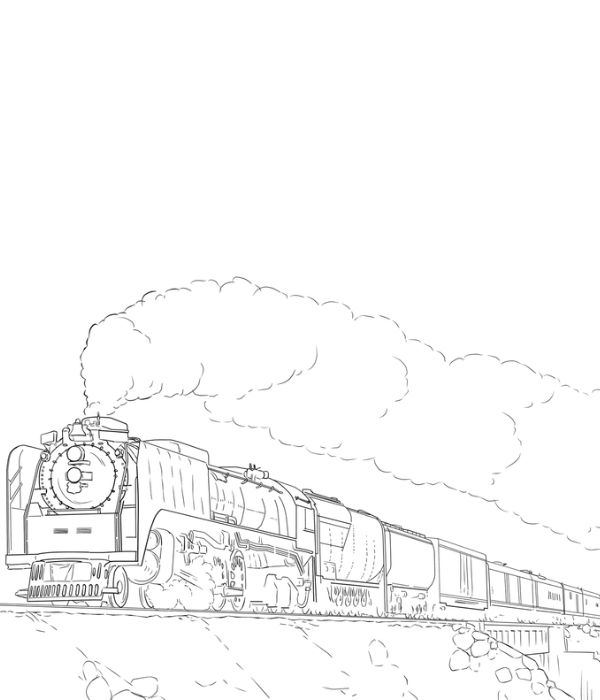 tranh tô màu tàu hỏa 27