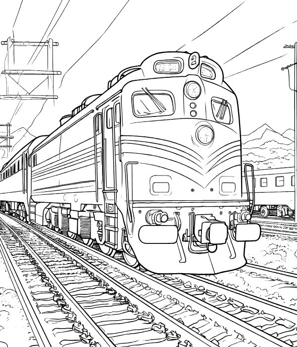 tranh tô màu tàu hỏa 4