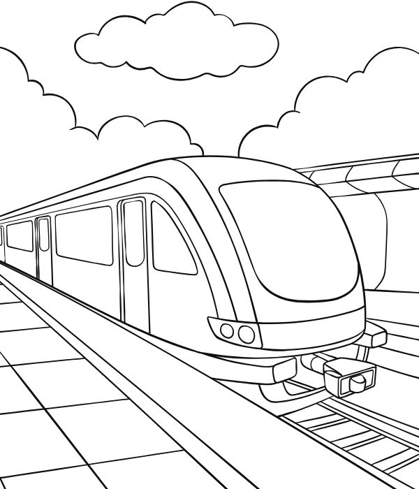 tranh tô màu tàu hỏa 6