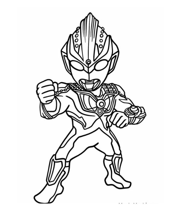 tranh tô màu ultraman