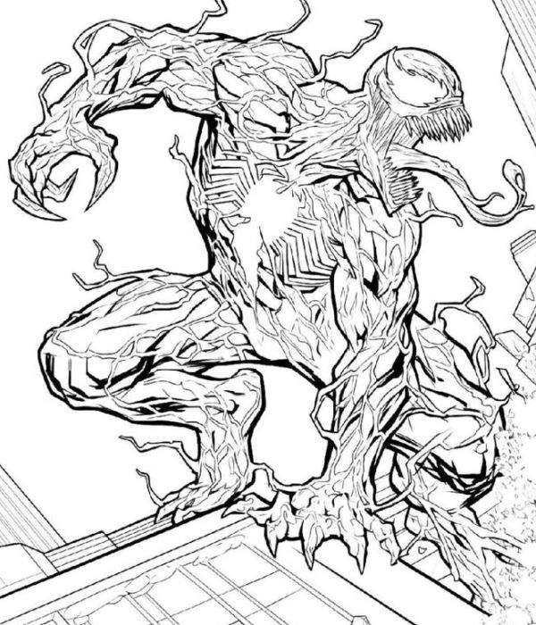 tranh tô màu venom