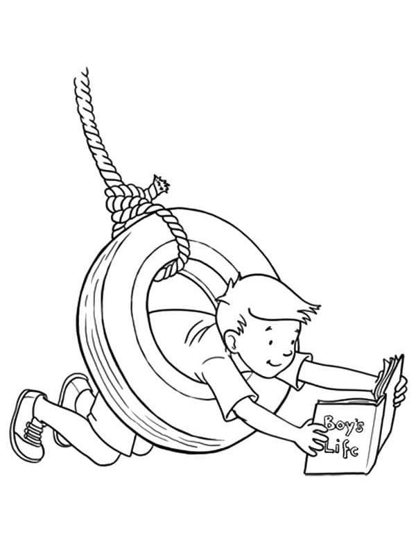 tranh tô màu xích đu 17