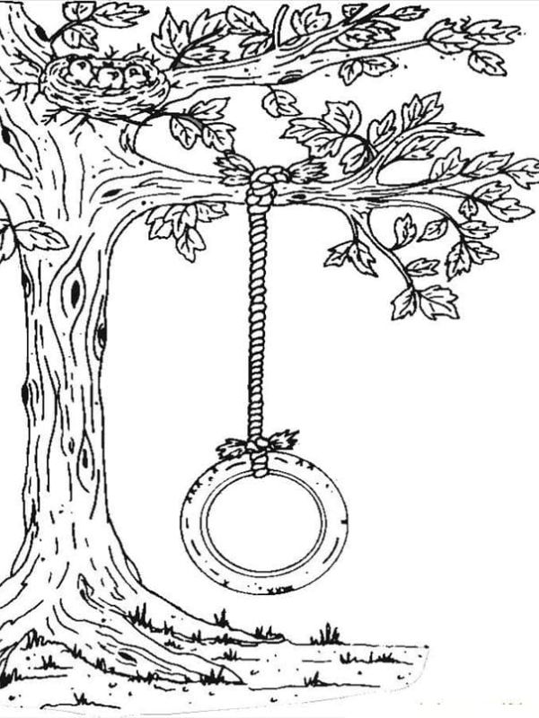 tranh tô màu xích đu 20