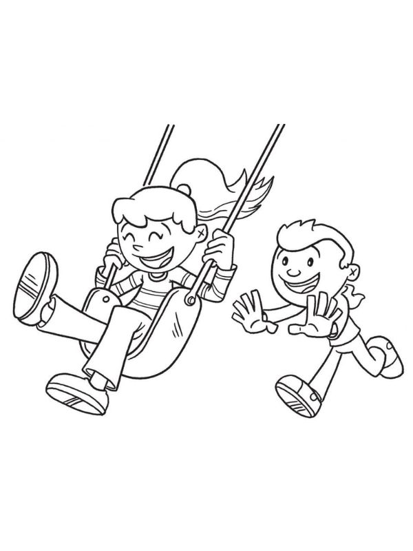 tranh tô màu xích đu 21