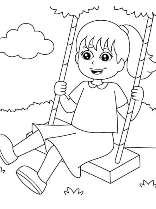 tranh tô màu xích đu 24