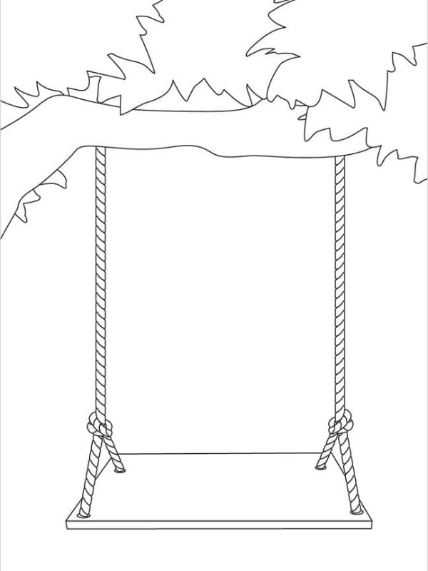 tranh tô màu xích đu 28