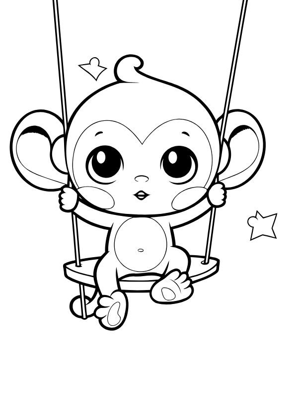 tranh tô màu xích đu 3