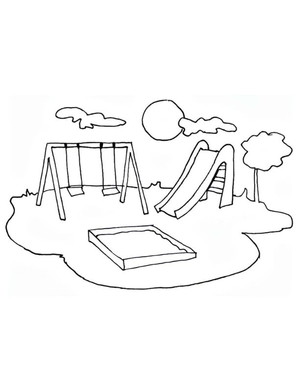 tranh tô màu xích đu 5