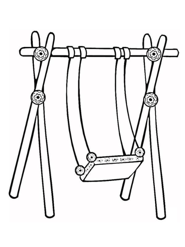 tranh tô màu xích đu 6