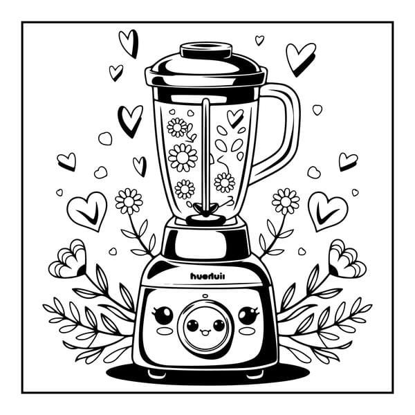 Tranh tô màu đồ dùng gia đình 1