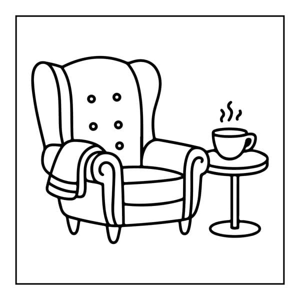 Tranh tô màu đồ dùng gia đình 12