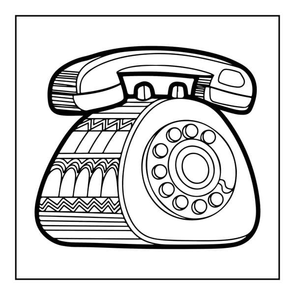 Tranh tô màu đồ dùng gia đình 16