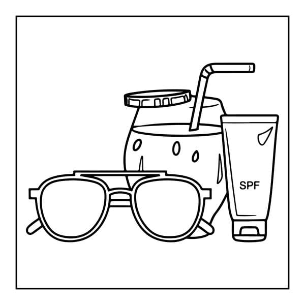 Tranh tô màu đồ dùng gia đình 17