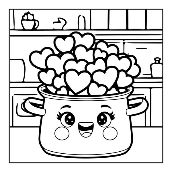 Tranh tô màu đồ dùng gia đình 2