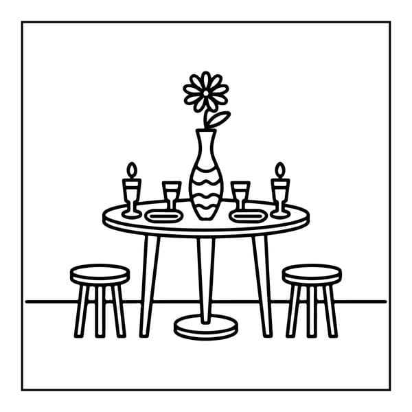 Tranh tô màu đồ dùng gia đình 23