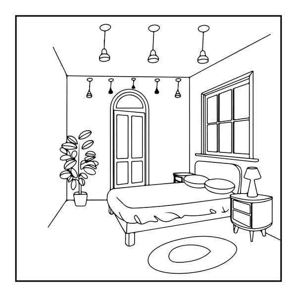 Tranh tô màu đồ dùng gia đình 26