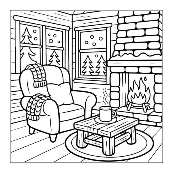 Tranh tô màu đồ dùng gia đình 28