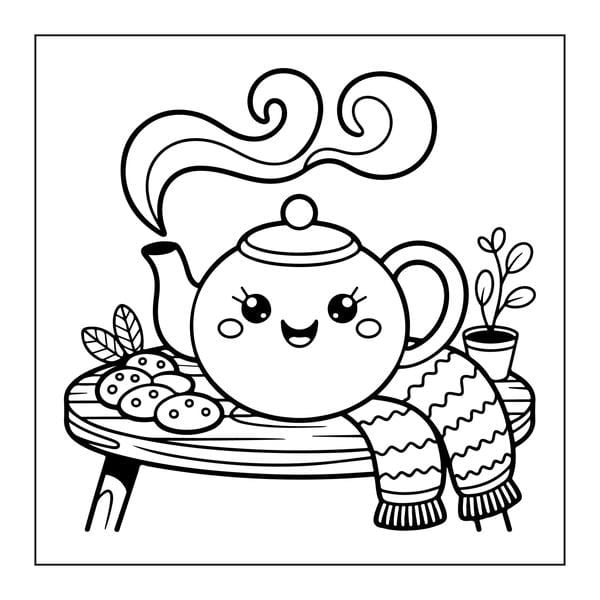 Tranh tô màu đồ dùng gia đình 32