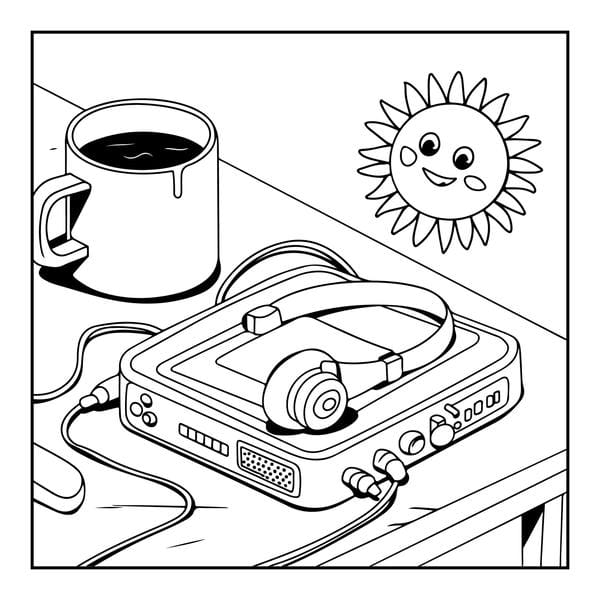 Tranh tô màu đồ dùng gia đình 4