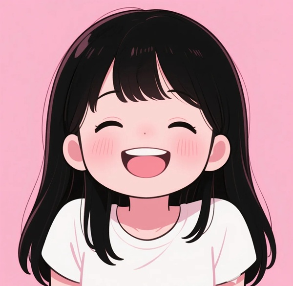 Hình vẽ anime gái tóc ngang vai kiểu 2k3 dễ thương